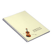 Violin Musician leraar String Orchestra Notitieboek (Rechterzijde)