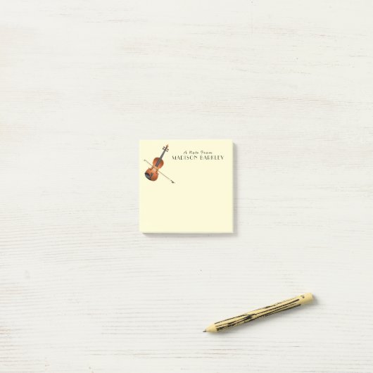 Violin Musician leraar String Orchestra Post-it® Notes (Op bureau)