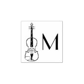 Violin Musician leraar String Orchestra Rubberstempel (Afrduk)