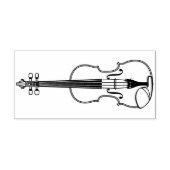 Violin Musician leraar String Orchestra Rubberstempel (Afrduk)