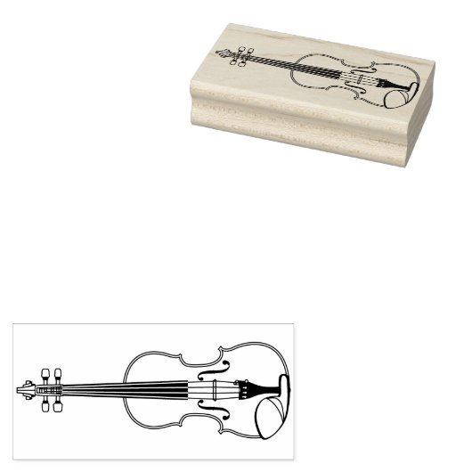 Violin Musician leraar String Orchestra Rubberstempel (Gestempeld)