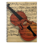 Violin muziek notitieboek (Voorkant)