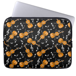 Violin Muzieknoten Laptop Sleeve