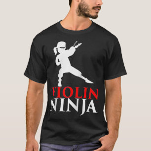 Violin Ninja Violinist Player Music Lover Gift T-shirt
