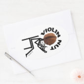 Violin Nut Ovale Sticker (Envelop)