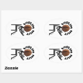 Violin Nut Ovale Sticker (Vel)