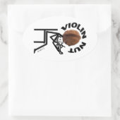 Violin Nut Ovale Sticker (Tas)