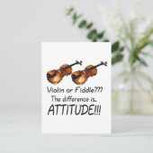 Violin of Fiddle? Briefkaart (Staand voorkant)