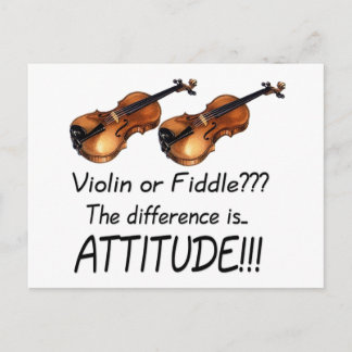 Violin of Fiddle? Briefkaart