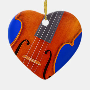 Violin of Viola Ornament Heart
