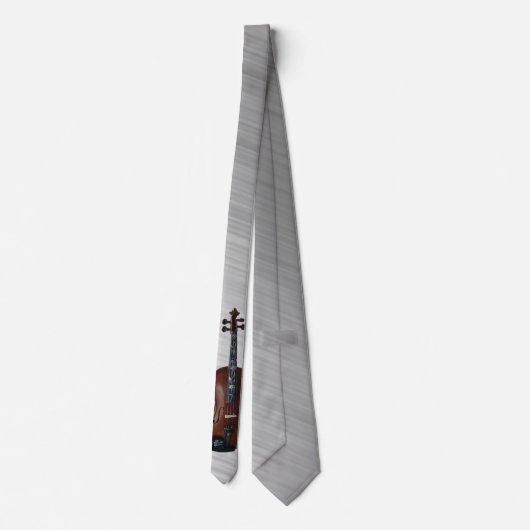 VIOLIN-ON BRUSHED PEWER STROPDAS (Achterkant)