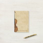 Violin on Parchment Kijk naam Post-it® Notes (Op bureau)