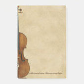 Violin on Parchment Kijk naam Post-it® Notes (Voorkant)