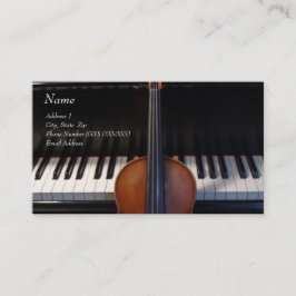 Violin on Piano-Visitekaartje Visitekaartje