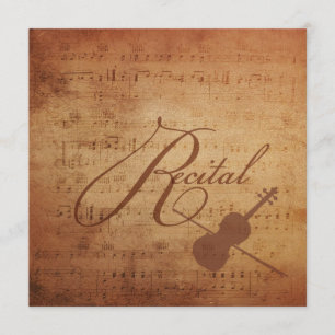 Violin Overweging Antiek — vel Muziek Kaart