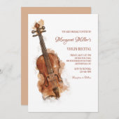 Violin Overweging Kaart (Voorkant / Achterkant)