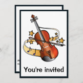 Violin Overweging met ster Kaart (Voorkant / Achterkant)