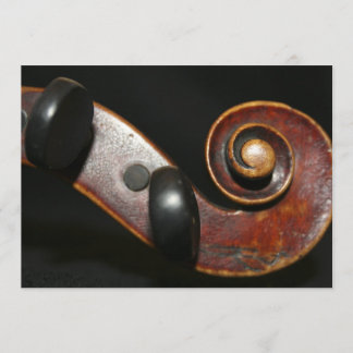 Violin Overweging-uitnodiging Kaart