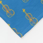 Violin Pattern Fleece Deken (Hoek)