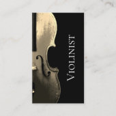 Violin Performer QR-code musical-minimalist Visitekaartje (Voorkant)