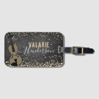 Violin Personalized Instrument Bagagelabel