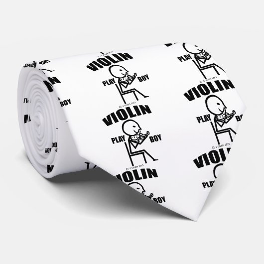 Violin Play Boy Stropdas (Opgerold)