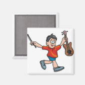 Violin Player Magneet (Voorkant / Achterkant)