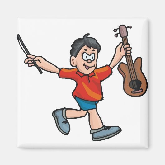 Violin Player Magneet (Voorkant)