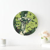 Violin Player Musical Notes Grote Klok (Huis)