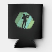 Violin Player Retro Blikjeskoeler (Voorkant)