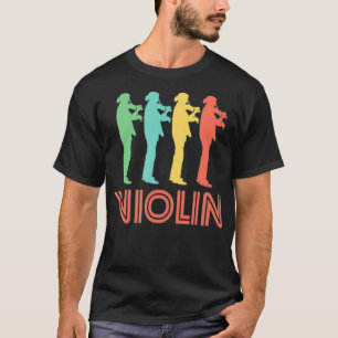Violin Player Retro T-shirt