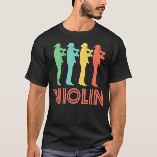 Violin Player Retro  T-shirt