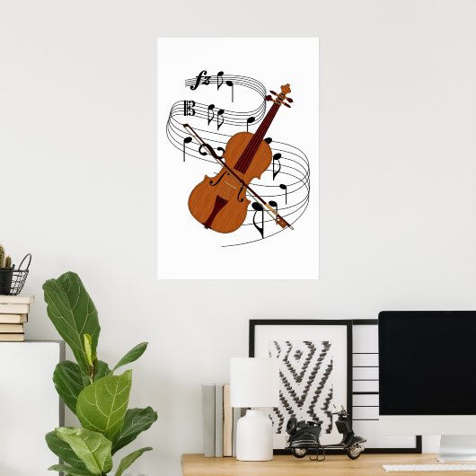 Violin Poster (Thuiskantoor)