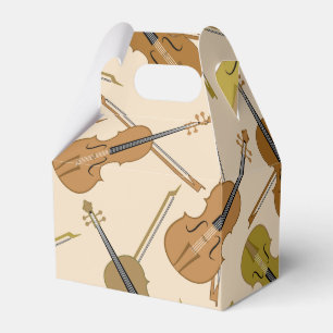 Violin Print Pattern Bedankdoosjes