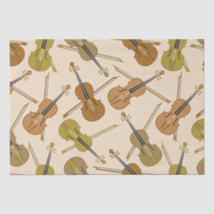 Violin Print Pattern Tissuepapier