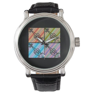 Violin Retro Horloge