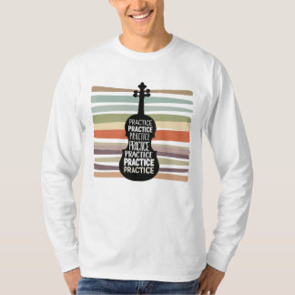 violin retro t-shirt