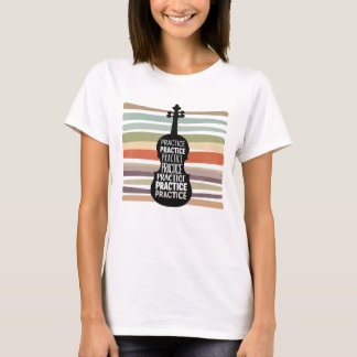 violin retro t-shirt