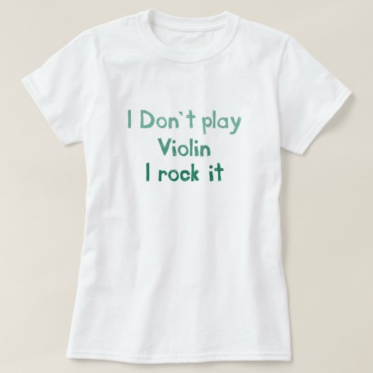 Violin Rock T-shirt - Dames (Design voorkant)