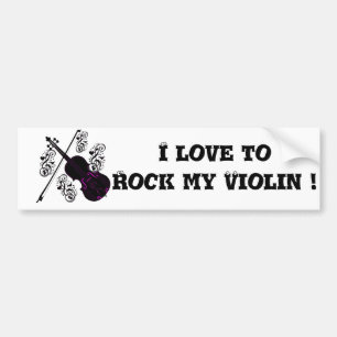 Violin, Rocking love_ Bumpersticker