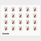 Violin Ronde Sticker (Vel)