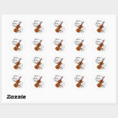 Violin Ronde Sticker (Vel)