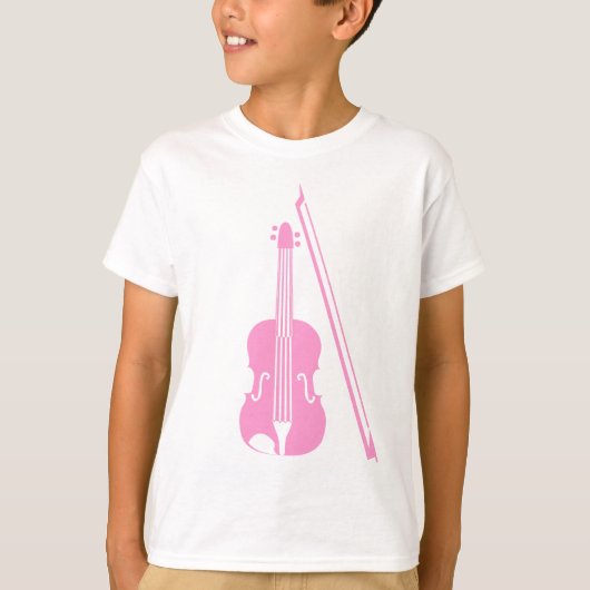 Violin - Roze T-shirt (Voorkant)