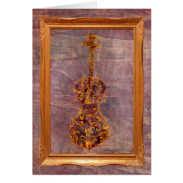 Violin Scrawl in Lijst (Voorkant)