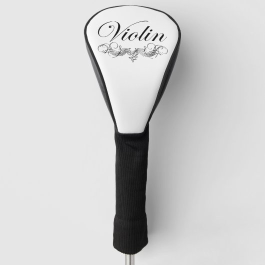 Violin Script Golfheadcover (Voorkant)