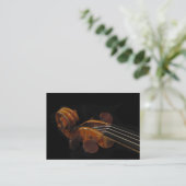 Violin Scroll ATC Visitekaartje (Staand voorkant)