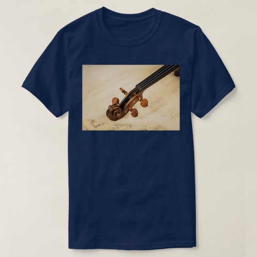 Violin Scroll Premium TShirt (Design voorkant)
