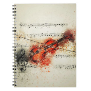Violin Spiral Notitieboek