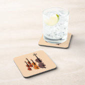 Violin String Instrument-strijkkwartet Bier Onderzetter (Rechterzijde)