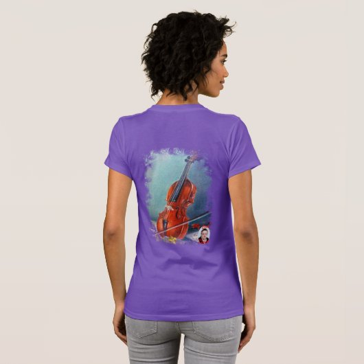 Violín T-shirt (Achterkant volledig)